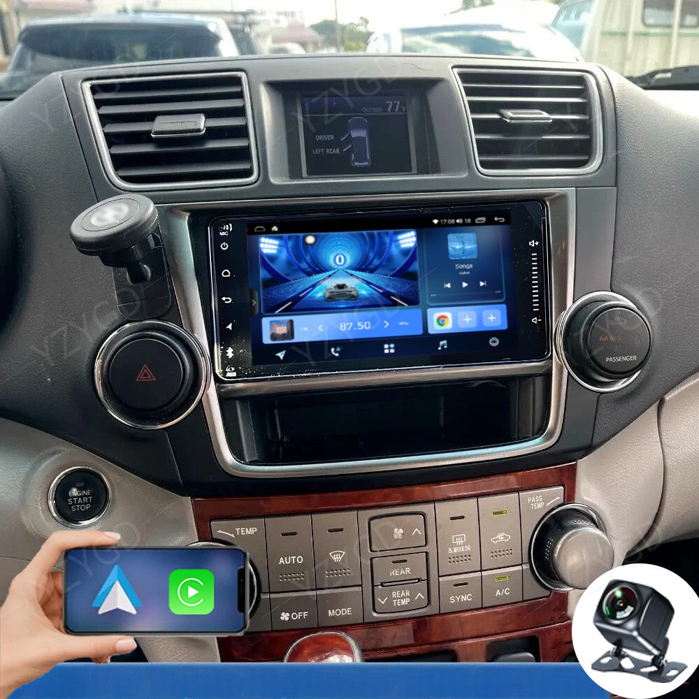for Toyota Highlander 2008-2013 7 Apple Carplay Car Radio Stereo GPS DSP Screen