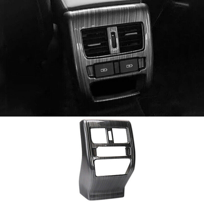 for Honda Accord 2018-2022 Black ABS Rear Air Outlet Vent Panel Cover Trim 1pc
