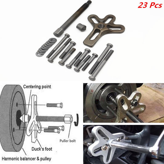 Car 23 Wheel Puller Piece Carbon Steel Harmonic Balancer Steering Universal Tool