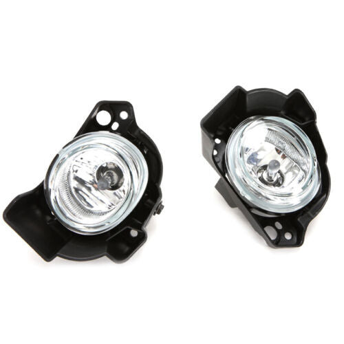 Pair Clear Lens Fog Driving Light Set w/Bezel Wires Switch 2014-2016 for Mazda 3