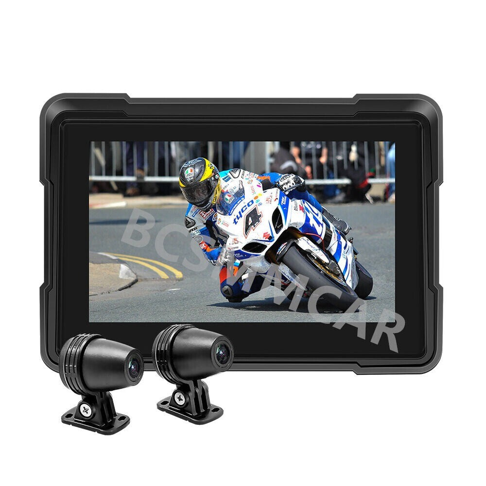 Motorcycle Dash Camera GPS DVR Bluetooth Touch-Screen Loop Recording Waterproof n