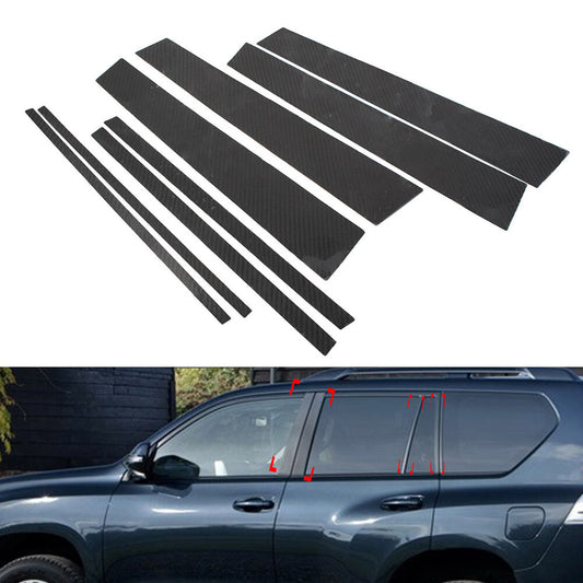 for Toyota for Land Cruiser Prado 2010-2018 8x Set Pillar Posts Door Window Trim