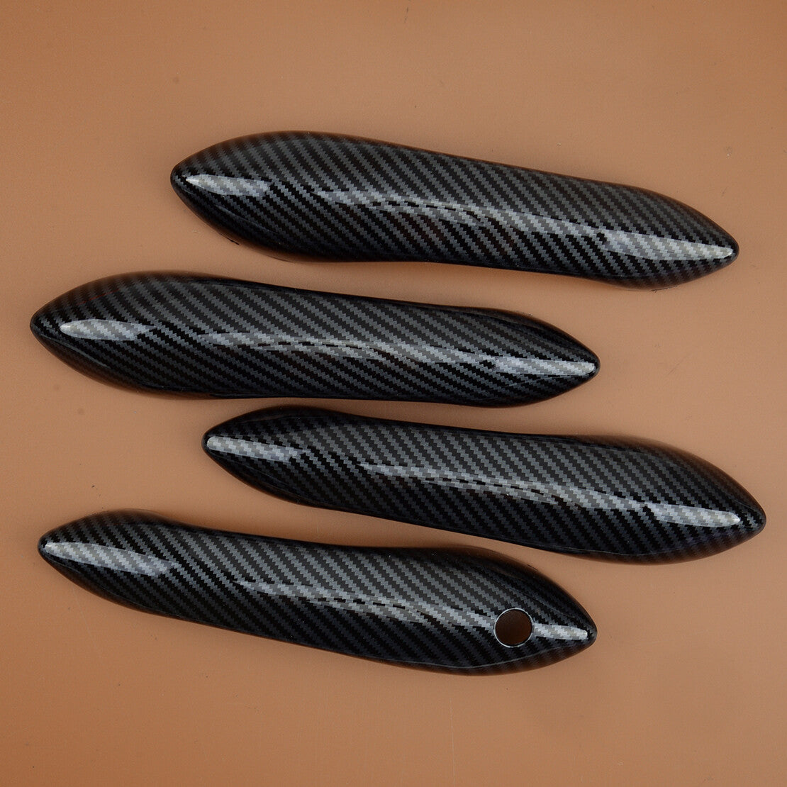 Carbon Fiber ABS Exterior Door Handle Cover Fit for 5 F10 11-16 v