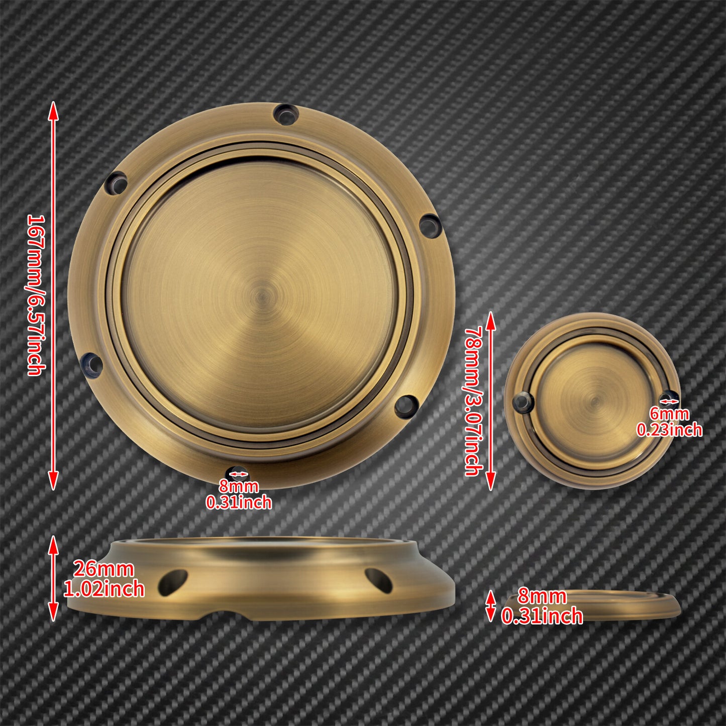 Retro Bronze Derby Cover Timing Timer Covers Fit for Harley Sportster XL XR 2004 Q