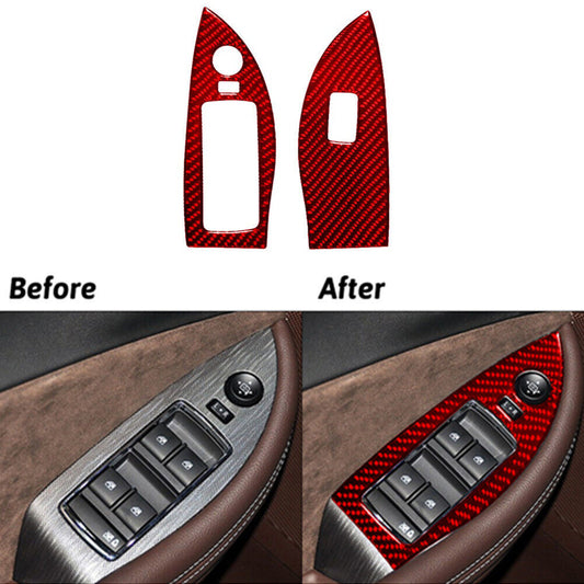 Carbon Fiber CD Control Panel Cover Trim for for Suzuki Grand Vitara 2006-2013 v