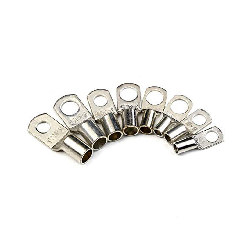 60-piece set of copper lug battery cable ring connector terminal kit - n