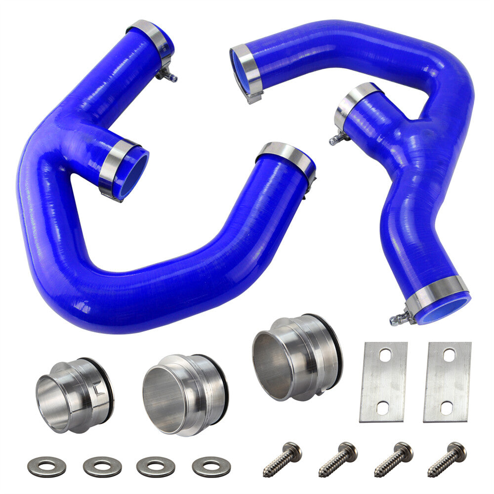 Silicone Turbo Intercooler Pipe Hose for Golf MK5 MK6 GTI 2.0 FSi W/Adapters BL