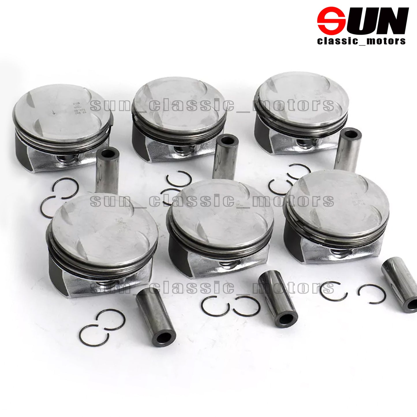 6-Piece Piston Ring Set by for C350 W204 E350 W211 S350 3.5 M272