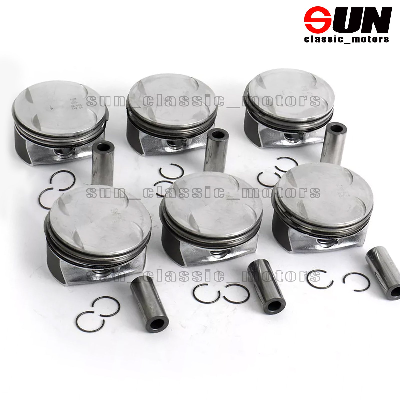 6-Piece Piston Ring Set by for C350 W204 E350 W211 S350 3.5 M272