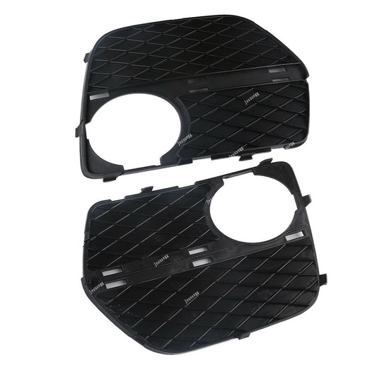 Qty 2 Bumper Fog Cover Light Bezel Trim Grille Closed Grid Front L+R Fit for BMW X6