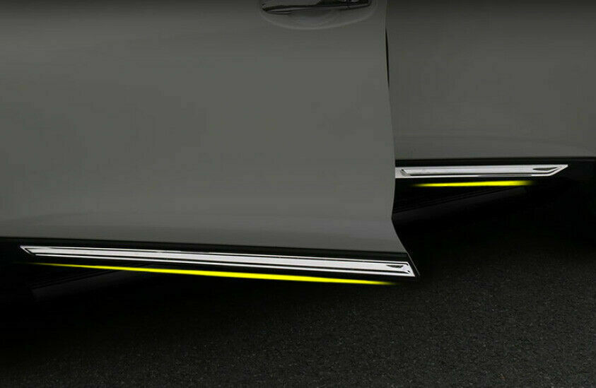 for Nissan Rogue 2014-2020 Chrome Steel Side Door Body Guard Molding Cover Trims