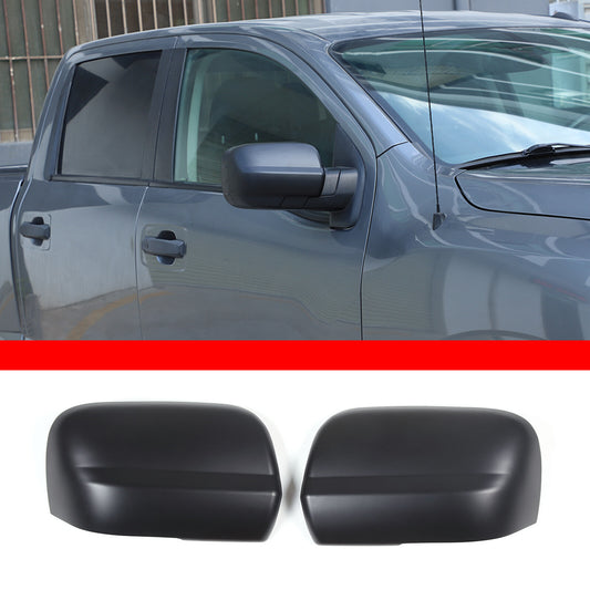 Suitable for 2016-24 for Nissan TITAN XD MATTE, black mirrored cover, non-Tow, with turn-through holes.