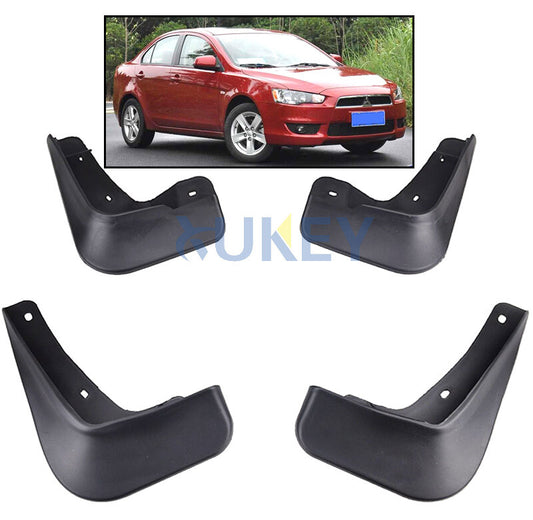 4x MUD FLAPS SPLASH GUARD MUDGUARD SET FIT for MITSUBISHI LANCER 2008-2013 SEDAN Q