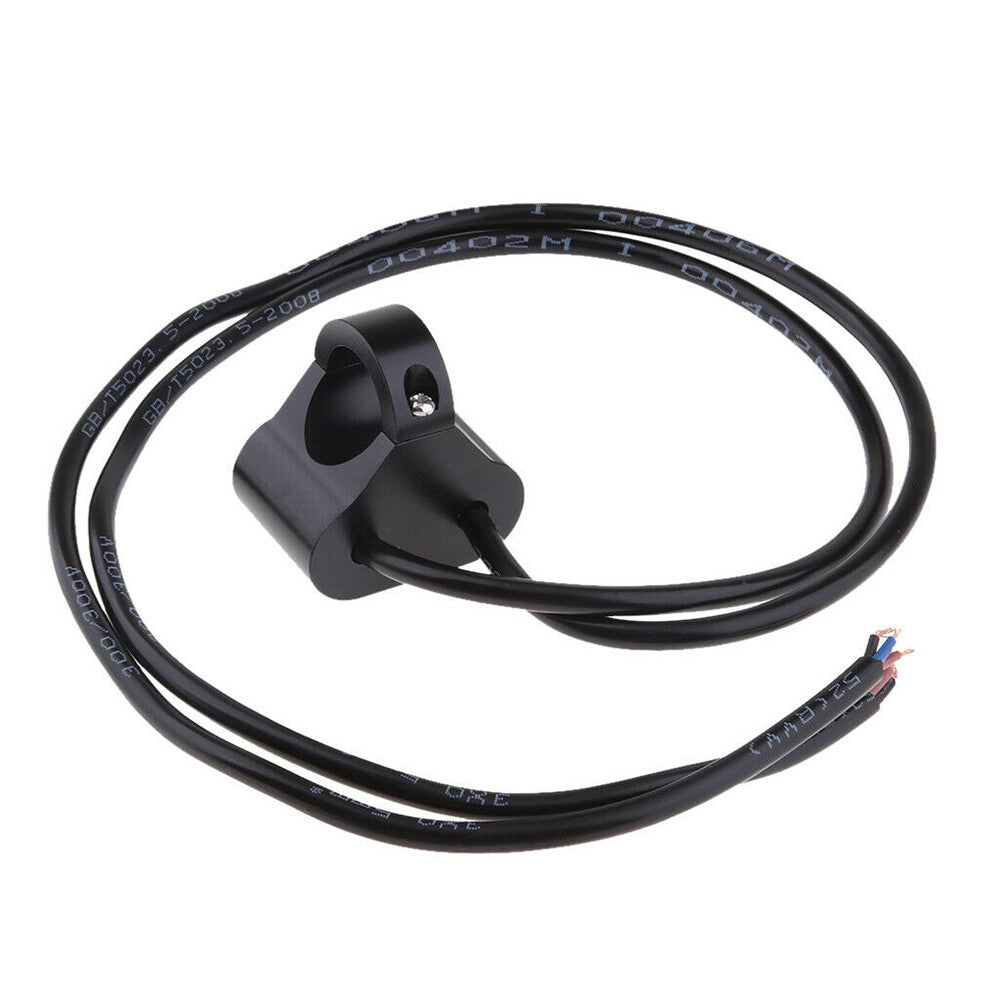 Motorcycle On Off On Switch Dual Button Handlebar 7/8 Fog Spot Light 12V Black Q