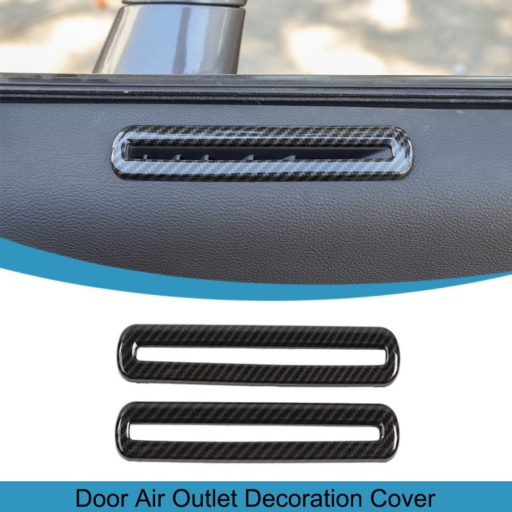 2X Door Air Outlet Vent Frame Cover Trim Stickers for Dodge for Challenger 2015-2023
