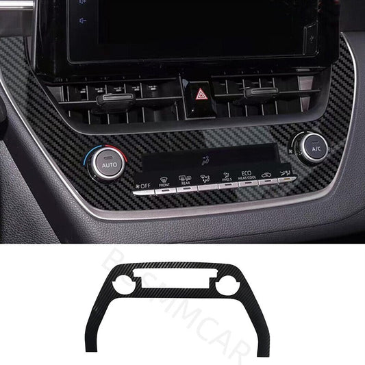 Car A/C Panel Cover Carbon Fiber Look Decor Fit for Toyota for Corolla 2020-2024