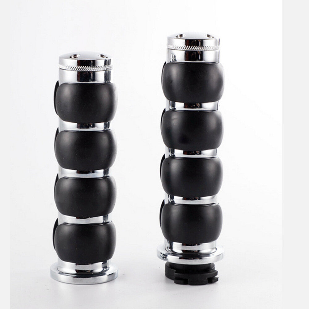 Chrome 1 Handlebar Hand Grips for Kawasaki Vulcan 1700 VN 1700 Voyager Vaquero Q