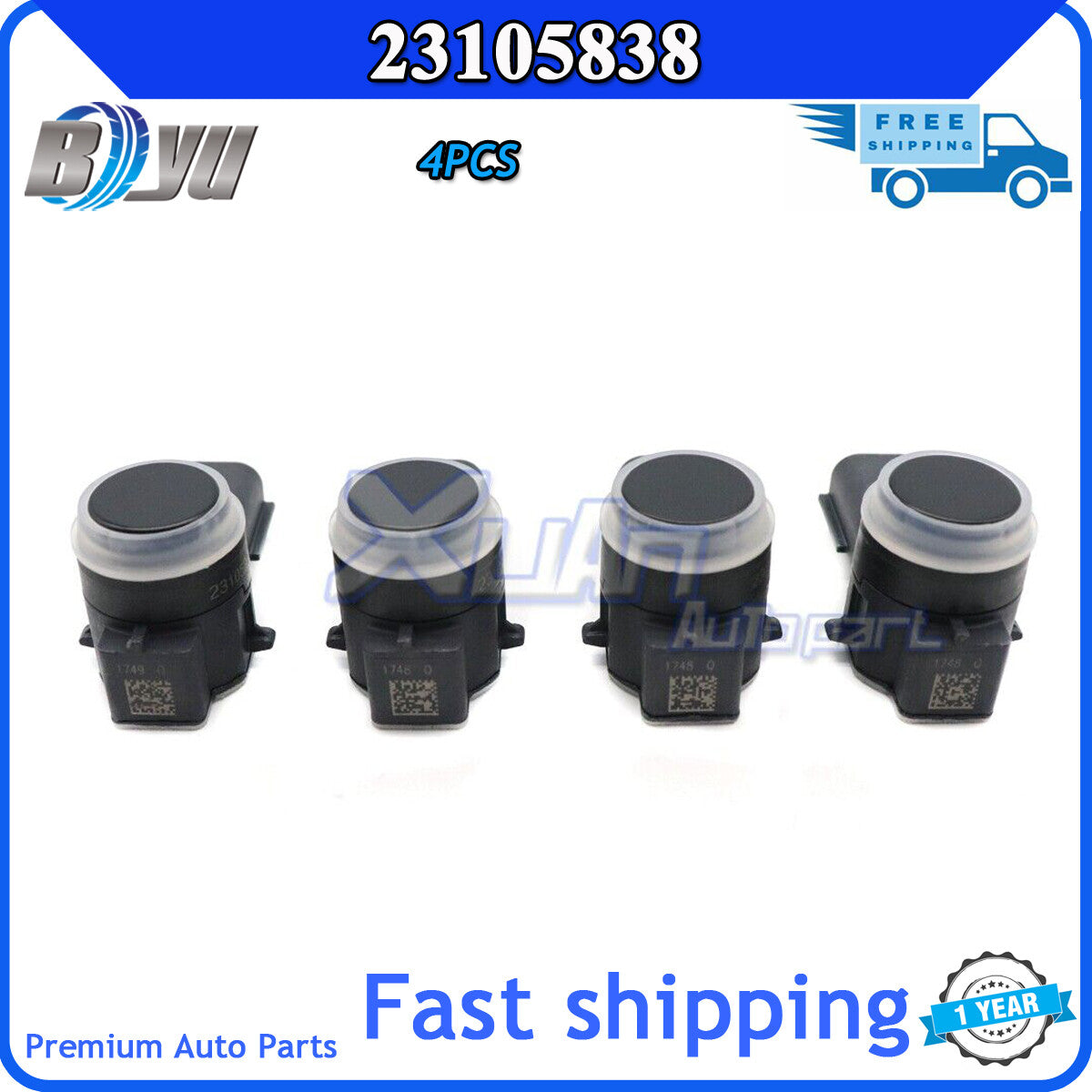 4-piece PDC parking sensor auxiliary bumper reverse 23105838 for Cadillac 4-piece CN Q