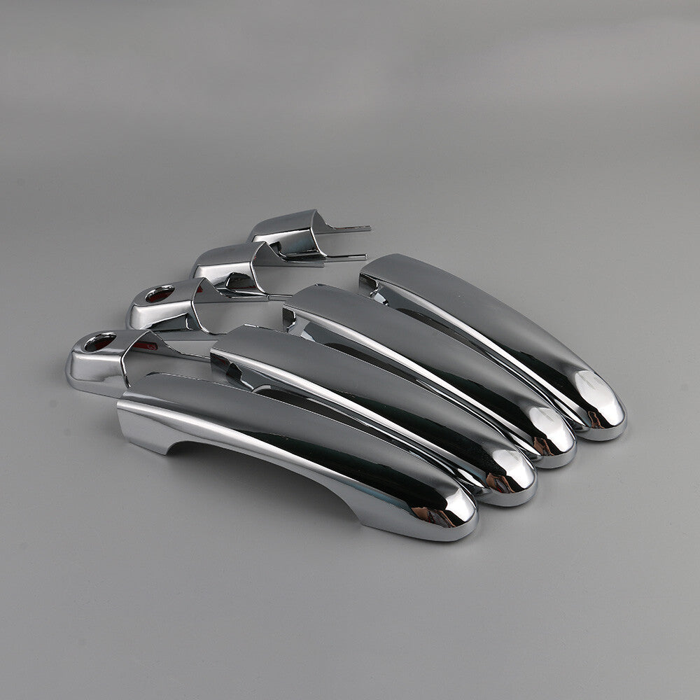 4pcs Fits for Hyundai for Tucson Chrome Door Catch Handle Molding Garnish Trim Cover Set