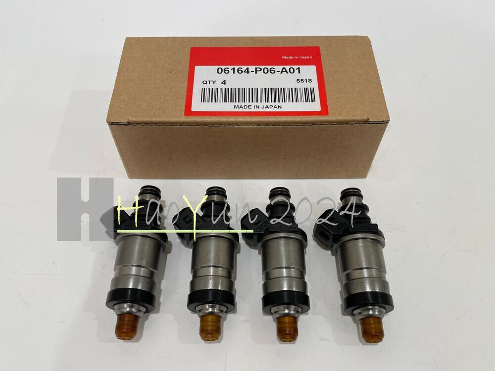 4 OE FUEL INJECTORS 06164-P06-A01 for CIVIC DEL SOL 1.5L 1.6L INTEGRA 1.7L 1.8L Q