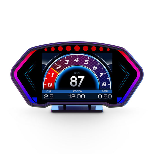 OBD2 GPS HUD Gauge Digital Car Head Up Display Speedometer Turbo RPM Alarm Temp