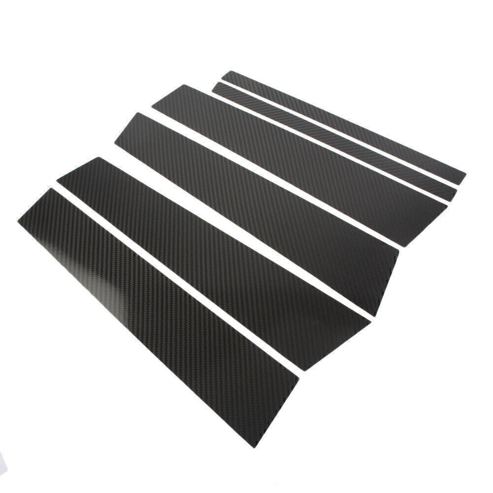 for Benz GLC 2015-18 Carbon Fiber Pillar Posts Door Window Molding Strip Trim 6P