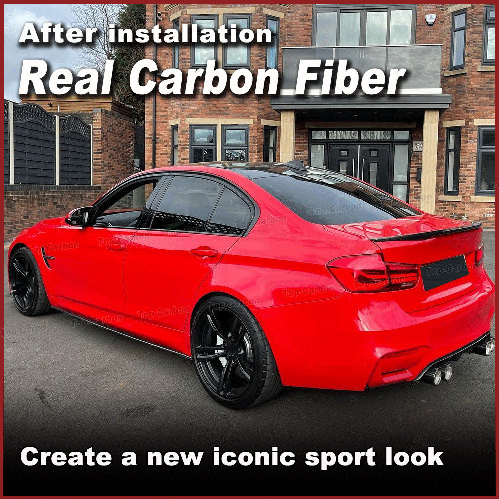 Fit for BMW 3 Series F80 M3 Sedan 2014-2019 Real Carbon Side Skirt Extension Lip