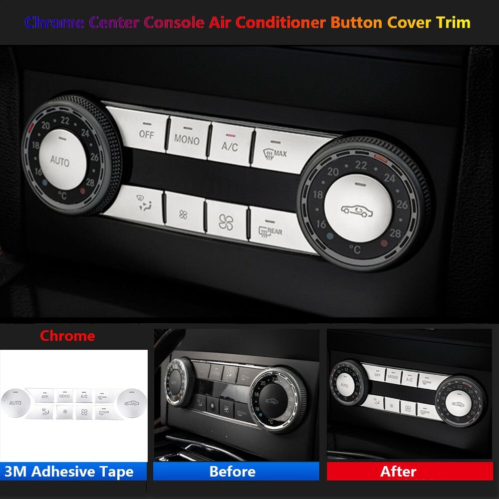 for Mercedes-Benz C GLK W204 X204 Auto Car Console Air AC MONO Switch Cover Trim