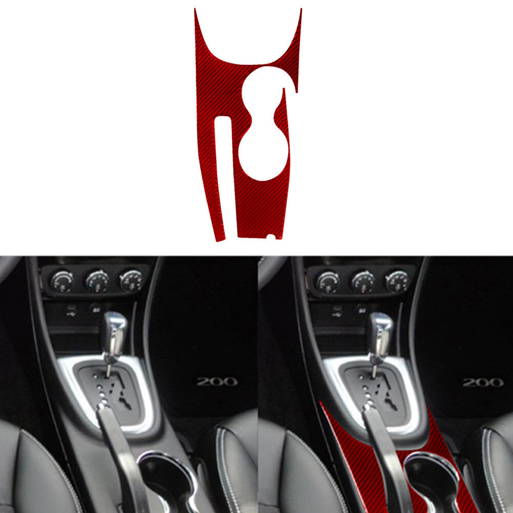 Red Carbon Fiber Steering Wheel Buttons Cover Trim for Subaru Forester 2009-2013 v
