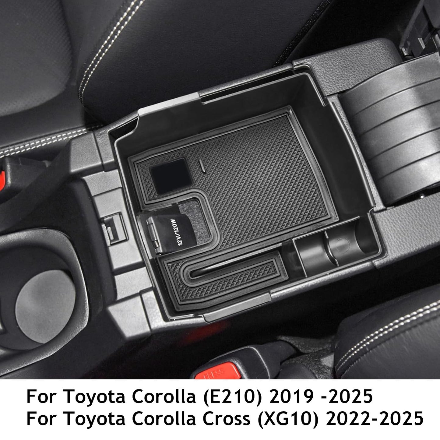 For 2019-2025 for Toyota for Corolla Center Console Armrest Storage Box Tray Accessories Q