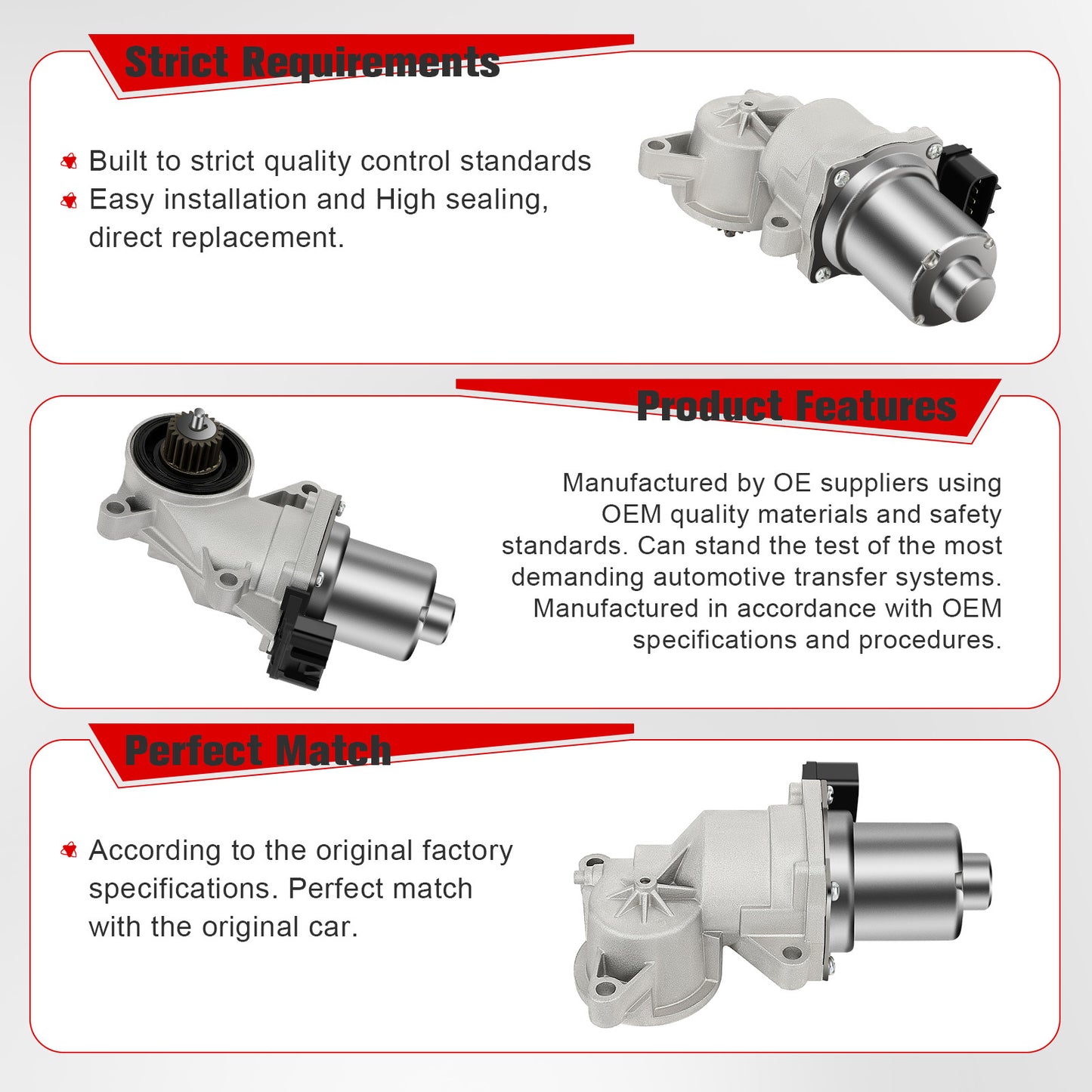 2007-2018 Transfer Case SHIFT Motor for Chevrolet Silverado 1500 for GMC 4WD 600-899 Q