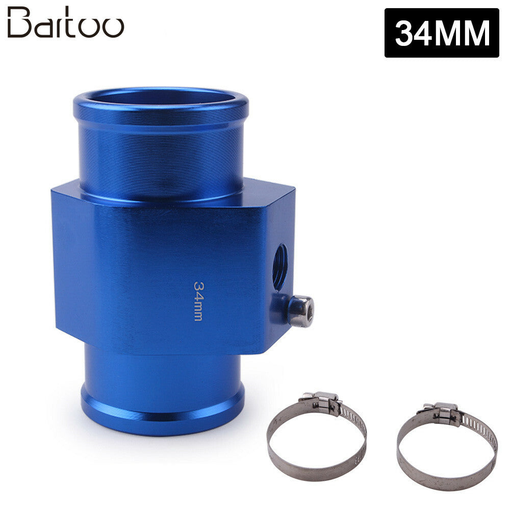 Car Water Temp Temperature 34mm Joint Pipe Sensor Gauge Radiator Hose Adapter Q