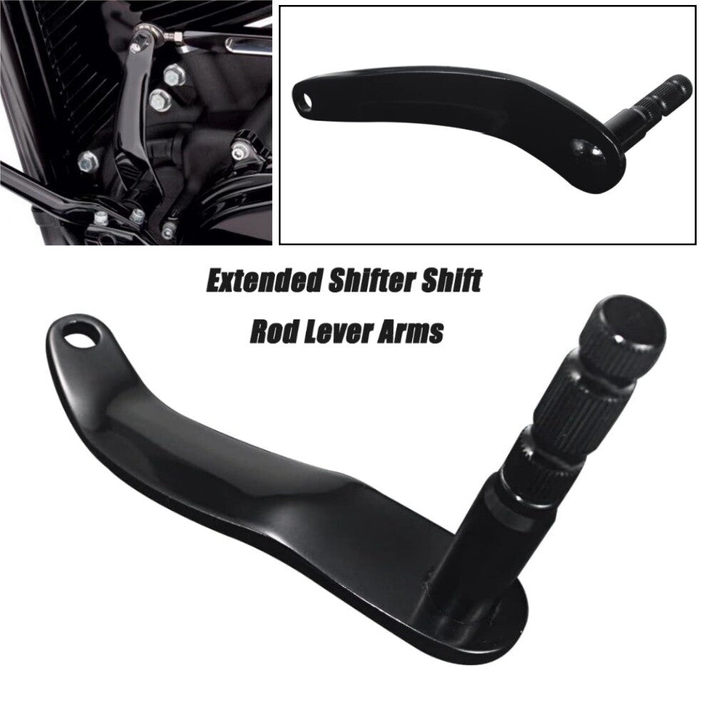 Extended Gear Shifter Shift Rod Lever Arm Black Fit for Harley Fat-Boy 114 FLFBS
