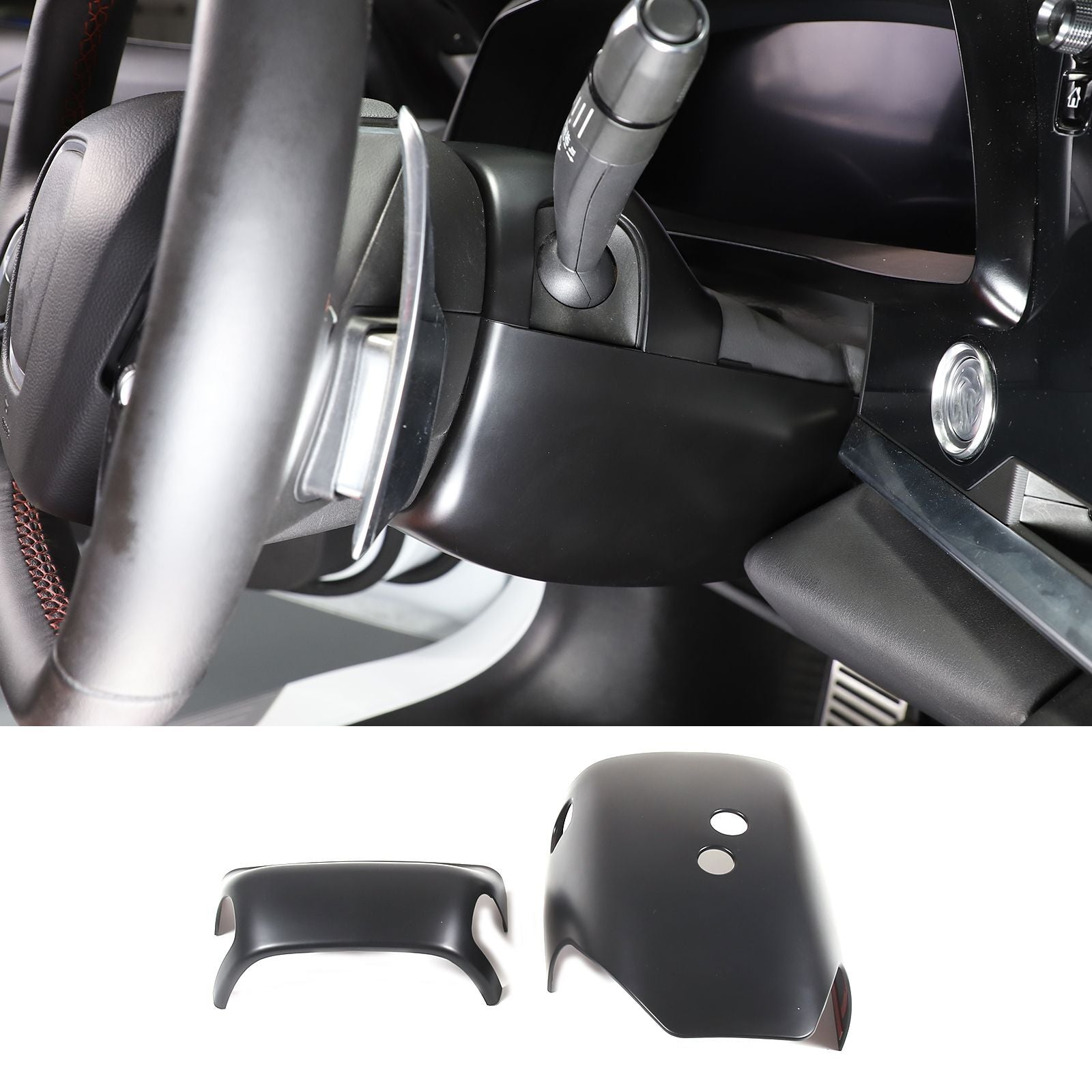 For 2005 2006 2007 for Honda Accord Door Side Mirror Cover Cap Gloss Black- v