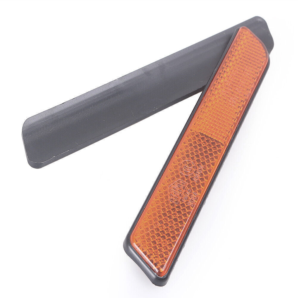 Front Fork Reflectors for Harley Touring Lower Legs Sliders Dyna Glide Yellow