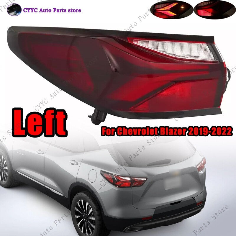 Left Side for Chevrolet Blazer 2019-2022 DRL Rear Light LED Tail Lights