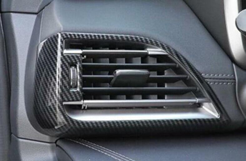 for Subaru Outback 2020-2023 Carbon Fiber Console Dash LR Air Outlet Vent Trim