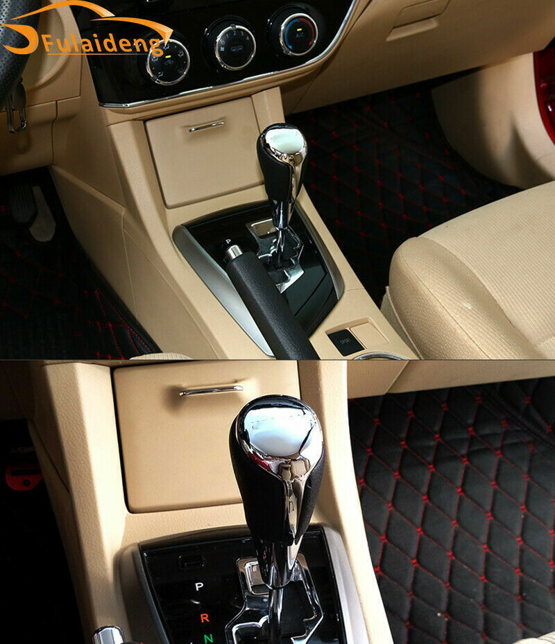 for Toyota for Corolla 2014-2018 Chrome Interior Gear Shift Knob Decor Cover Trim