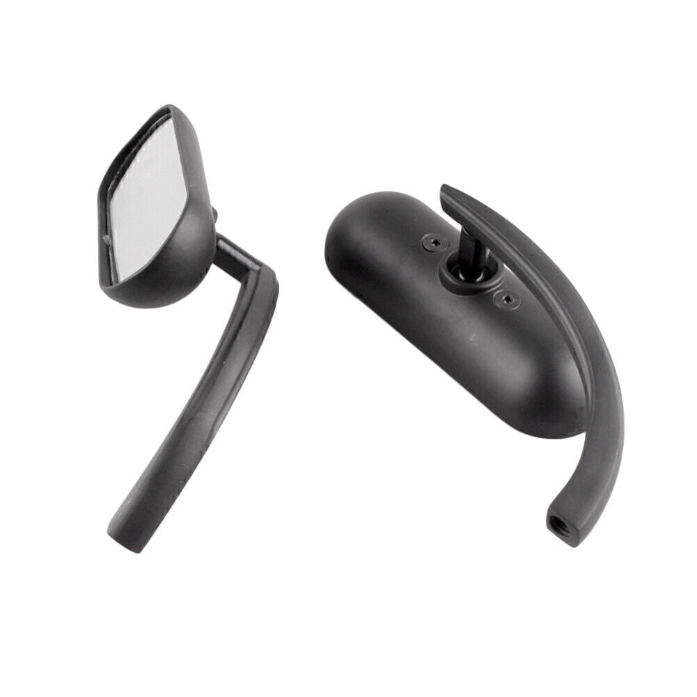 For Cruiser Chopper 2x Black Universal Motorcycle Rear View Mirrors Q