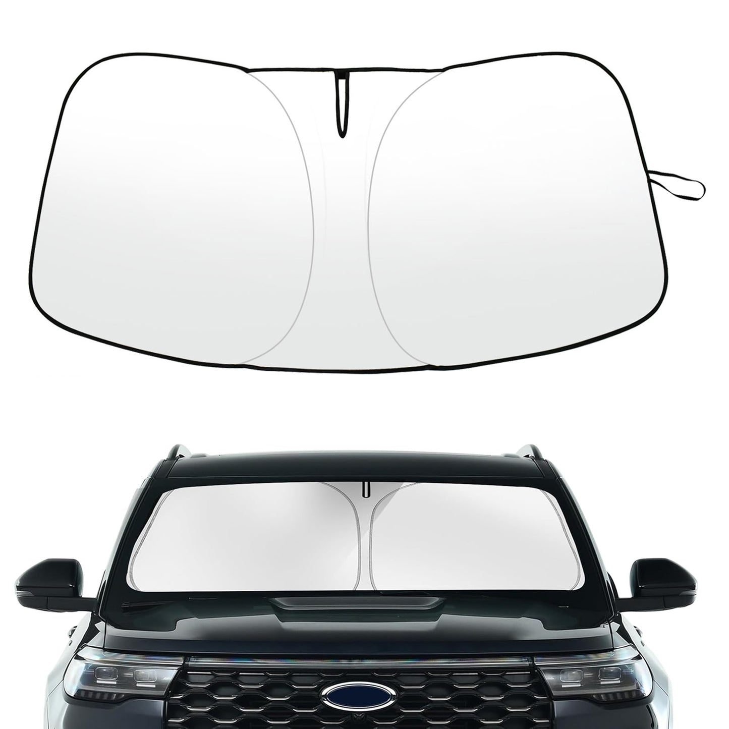 For 2020-2024 2025 for Ford Explorer Front Windshield Sun Shade UV Heat Block Cover