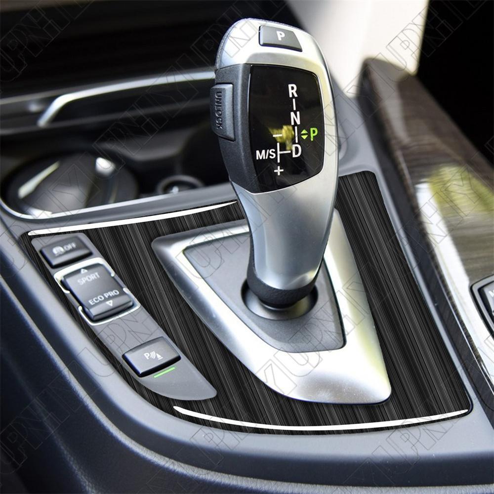 Carbon Fiber Gear Shift Panel Trim Sticker For 2013-17 for BMW 3 Series F30 F34 LHD Q