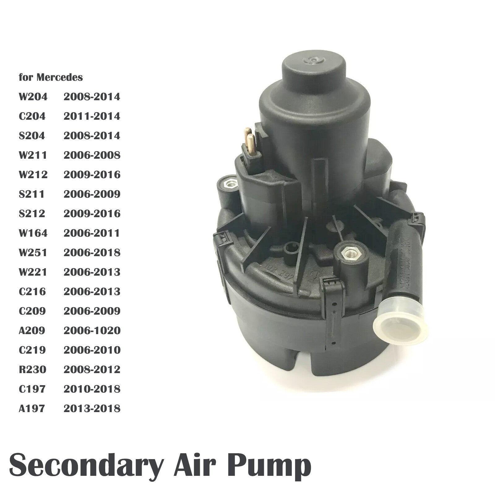 Smog Secondary Air Pump for Mercedes C-Class W204 C63 AMG E-Class W212 E63 Q