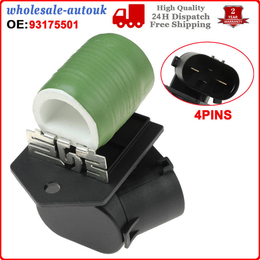 BLOWER FAN MOTOR HEATER RESISTOR for VAUXHALL for OPEL ASTRA Mk4 1341721 GM 93175501 Q