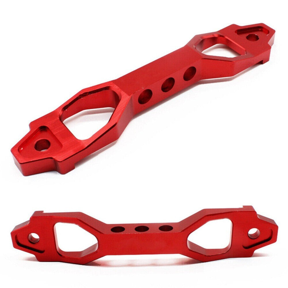 1x Red Aluminum Car Modified Battery Tie Down Holder Mount Bracket Brace Bar New n
