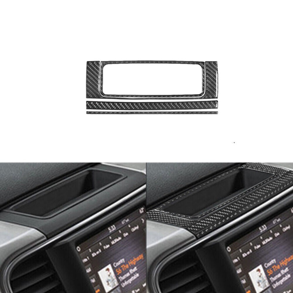 1x Black Display Console Inner Outer Frame Trim for Dodge for Ram 1500 2013-2015 New n