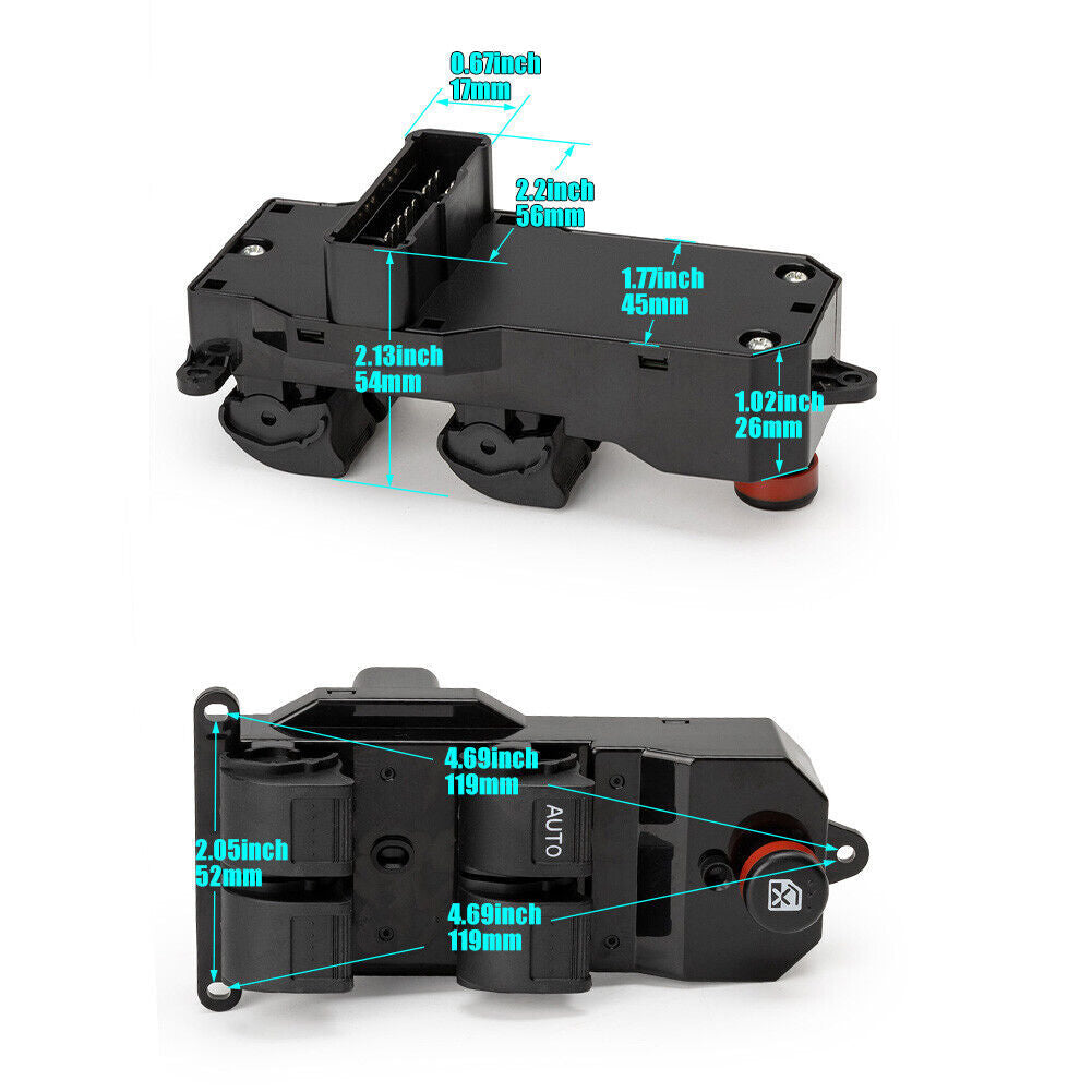 The power window master control door switch is applicable to 2002-2006 for Honda CR-V/CR-V models. v