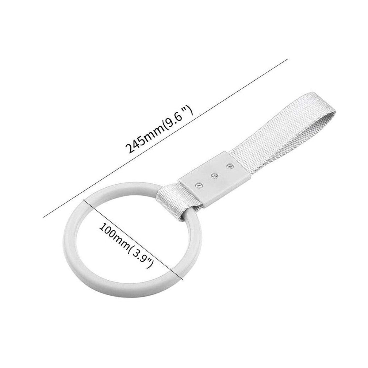Tsurikawa Handle Subway Ring Train Bus Hand Strap Drift Charm JDM Bosozoku White