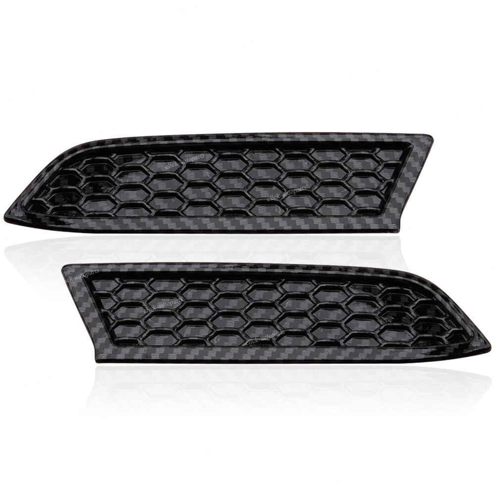 Carbon Fiber Black Headlight Cleaning Trim Bezels Fit for Toyota Tacoma 2016-20
