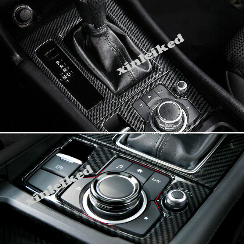 For Explorer 20-2022 Carbon Fiber Look Headlight Switch Frame Interior Trim v