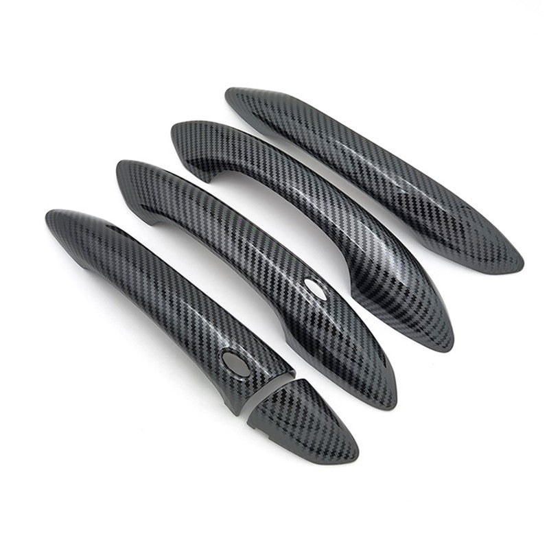 for Hyundai for Tucson 2023 ABS Carbon Exterior Door Handle Trim Cover 5PCS n